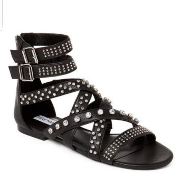 Steve madden Shoes - Black Gladiator Studded Womens Sandals 7.5